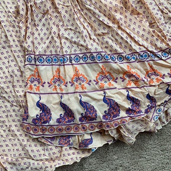 🎉 MILA Vintage Boho Long Maxi Floral Dress, size XS - Picture 6 of 7